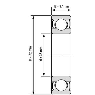GUOLIS 6207 2RS C3 EMS SKF 1
